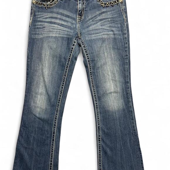 Miss me blue mid rise bootcut size 30x32 - Picture 1 of 7